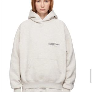 Essentials off white pullover hoodie